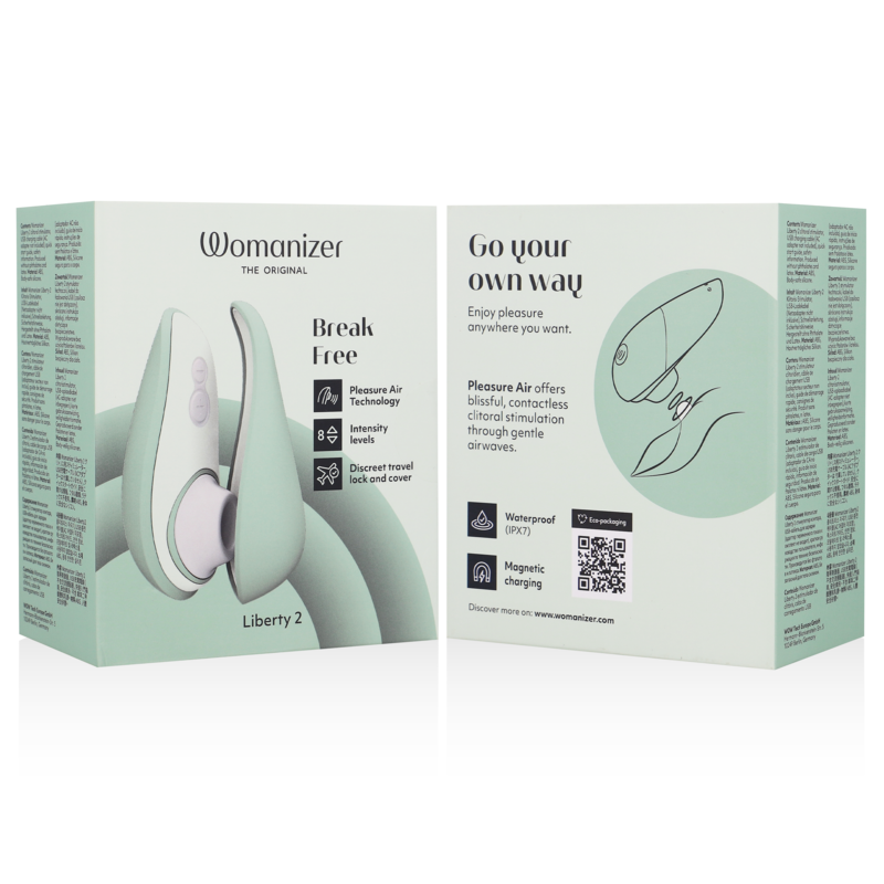 WOMANIZER - LIBERTY 2 KLITORISSTIMULATOR & SAUGGERÄT HELLGRÜN