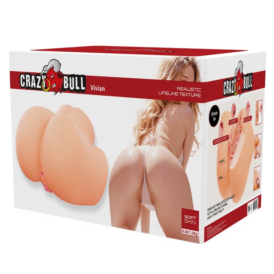 CRAZY BULL - VIVIAN REALISTISCHE WEIBLICHE HINTEN VAGINA UND ANAL 7 KG