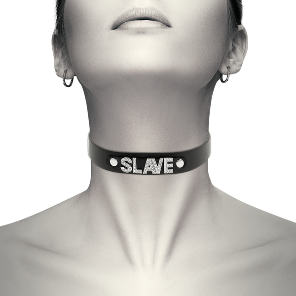 COQUETTE CHIC DESIRE - SKLAVEN-HALSBAND AUS VEGANEM LEDER