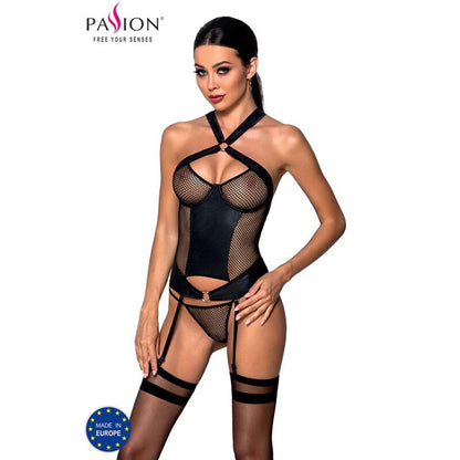 PASSION - AMANDA KORSETT ÖKOLOGISCHES LEDER L/XL
