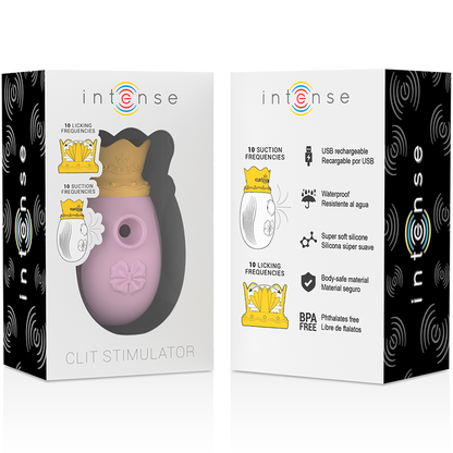 INTENSE - KLITORISSTIMULATOR 10 SAUG- UND LECKMODI - ROSA