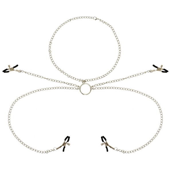 OHMAMA FETISCH 4 NIPPELKLEMMEN MIT KETTE