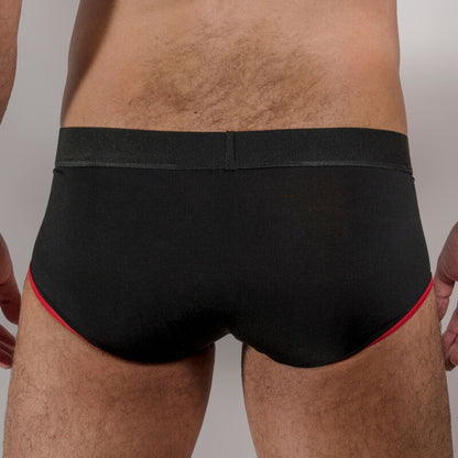 MACHO - MS24R KURZE UNTERHOSE DUNKELROT XL