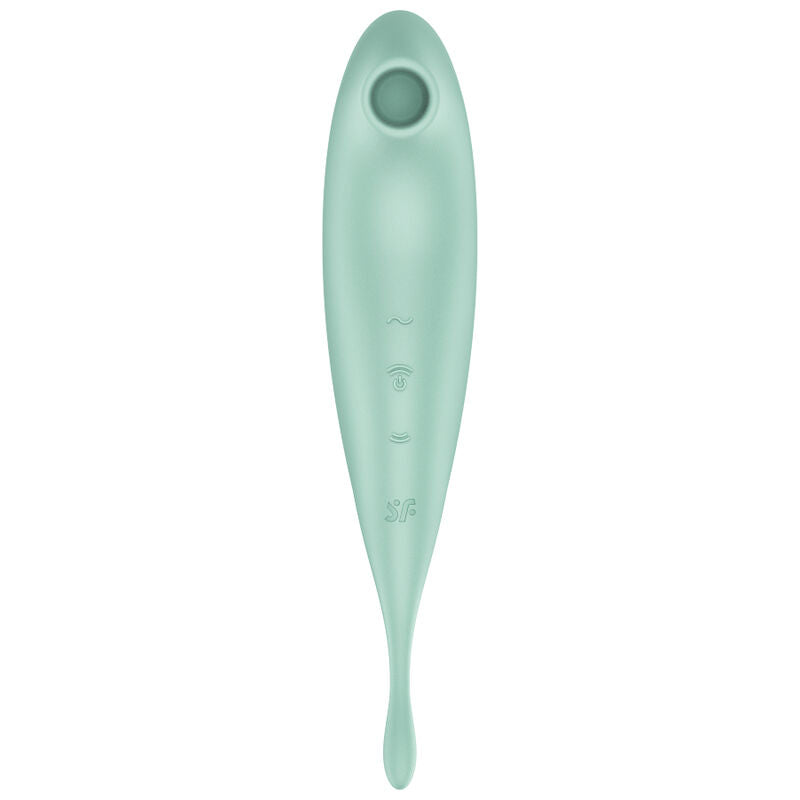 SATISFYER - TWIRLING PRO+ AIR PULSE STIMULATOR & VIBRATOR APP GRÜN