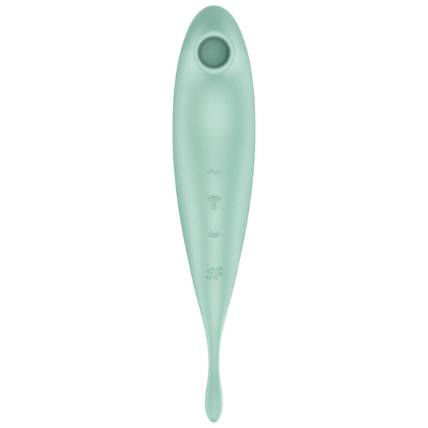 SATISFYER - TWIRLING PRO+ AIR PULSE STIMULATOR & VIBRATOR APP GRÜN