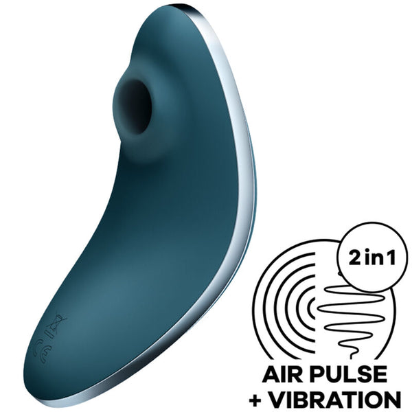 SATISFYER - VULVA LOVER 1 LUFTPULSSTIMULATOR & VIBRATOR BLAU