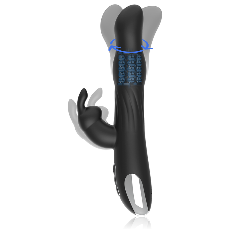 BRILLY GLAM - MOEBIUS RABBIT-VIBRATOR & ROTATOR + WATCHME-FERNBEDIENUNG