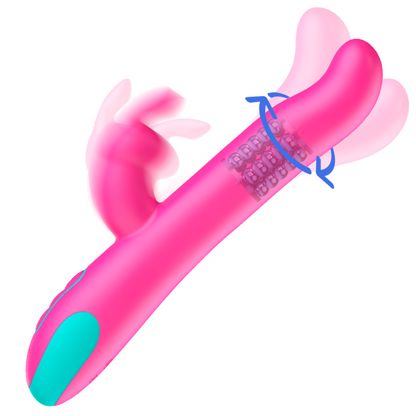 HAPPY LOKY - PLUTO RABBIT-VIBRATOR & ROTATOR + WATCHME-FERNBEDIENUNG
