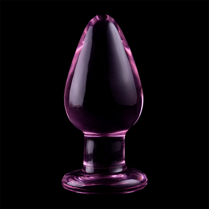 NEBULA SERIES BY IBIZA - MODELL 3 ANALPLUG BOROSILIKATGLAS ROSA 11 CM -O- 5 CM