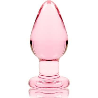 NEBULA SERIES BY IBIZA - MODELL 3 ANALPLUG BOROSILIKATGLAS ROSA 11 CM -O- 5 CM