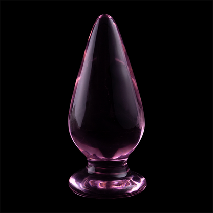 NEBULA SERIES BY IBIZA - MODELL 4 ANALPLUG BOROSILIKATGLAS ROSA 11 CM -O- 5 CM