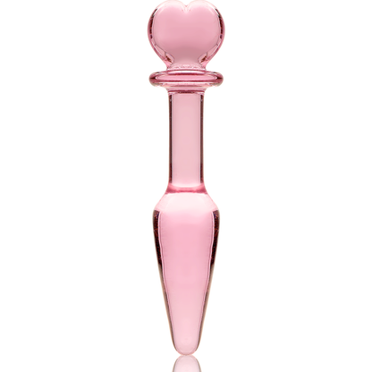 NEBULA SERIES BY IBIZA - MODELL 7 ANALPLUG BOROSILIKATGLAS ROSA 13.5 CM -O- 3 CM