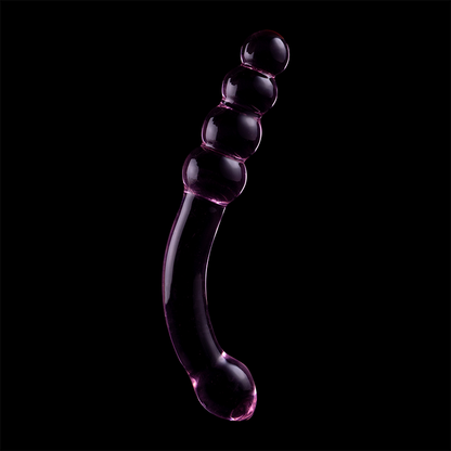 NEBULA SERIES BY IBIZA - MODELL 14 DILDO BOROSILIKATGLAS ROSA 18.5 CM -O- 3 CM