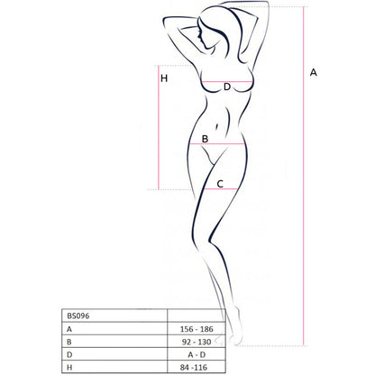PASSION - BS096 ROTER BODYSTOCKING, EINE GRÖSSE