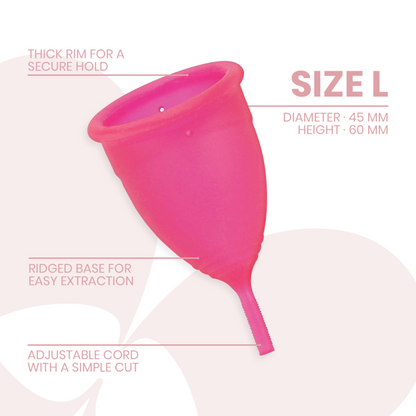 INTIMICHIC - MENSTRUAL CUP MEDIZINISCHES SILIKON - GRÖSSE L