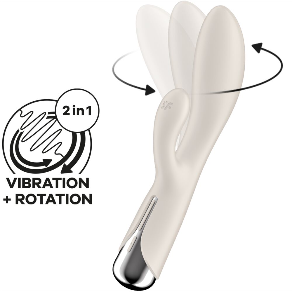 SATISFYER - SPINNING RABBIT 1 KLITORIS UND G-SPOT STIMULATION BEIGE