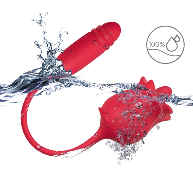 ARMONY - 3-IN-1 ROSA, STIMULATOR, SAUG- UND UP&DOWN-FUNKTION MIT ROTEM SCHWANZ