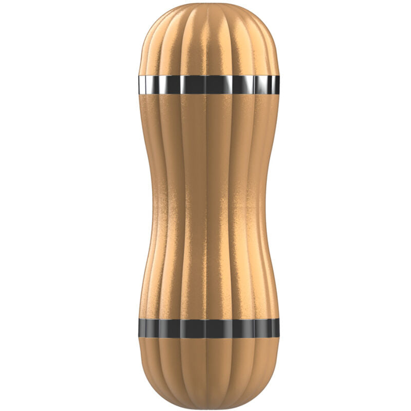 ARMONY - BEVIS DOPPEL-MASTURBATOR FÜR VAGINA & MUND OHNE VIBRATION GOLD