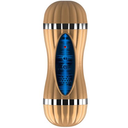 ARMONY - BEVIS DOPPEL-MASTURBATOR FÜR VAGINA & MUND OHNE VIBRATION GOLD