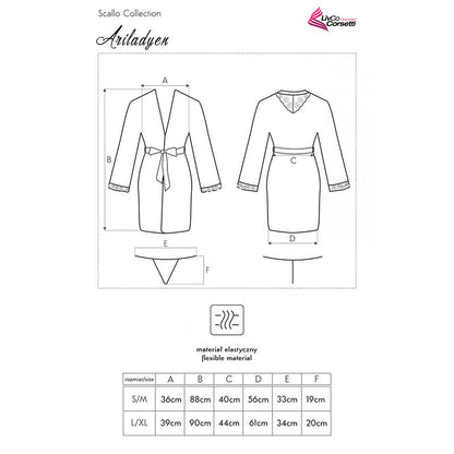 LIVCO CORSETTI FASHION - ARILADYEN LC 90568 KLEID + HÖSCHE SCHWARZ L/XL