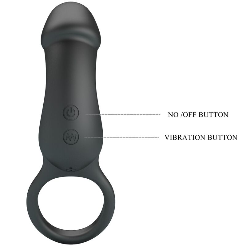 PRETTY LOVE - WARREN BLACK ANALRING & VIBRATOR