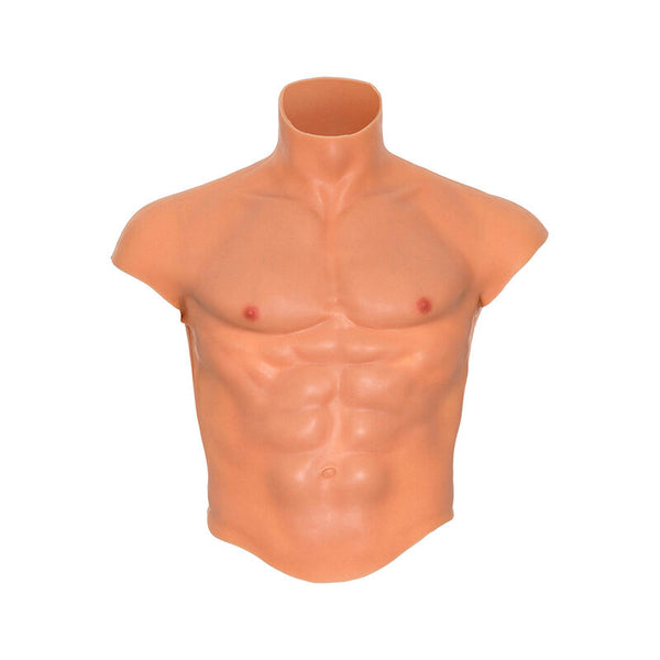 VERBORGENE BEDÜRFNIS - ALTER EGO SILIKON-MÄNNERTORSO-SHIRT MIT ABS-FLEISCH