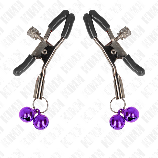 KINK - DOPPELGLOCKEN-NIPPELKLAMMEREI LILA 6 CM