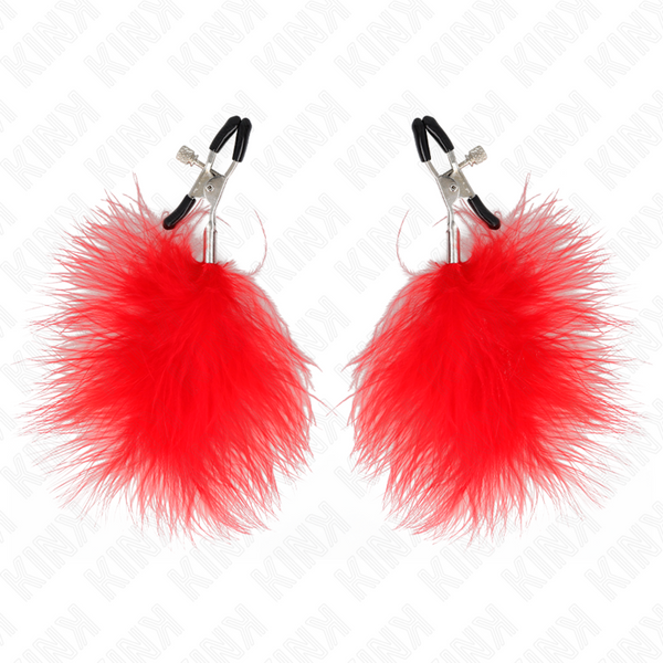 KINK - FEDERNIPPENKLEMME ROT 7 CM