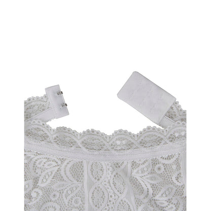SUBBLIME - 953850 SPITZEN-BODYSUIT WEISS S/M