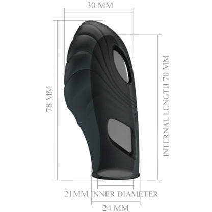 PRETTY LOVE - LICH SILIKON-FINGERVIBRATOR SCHWARZ