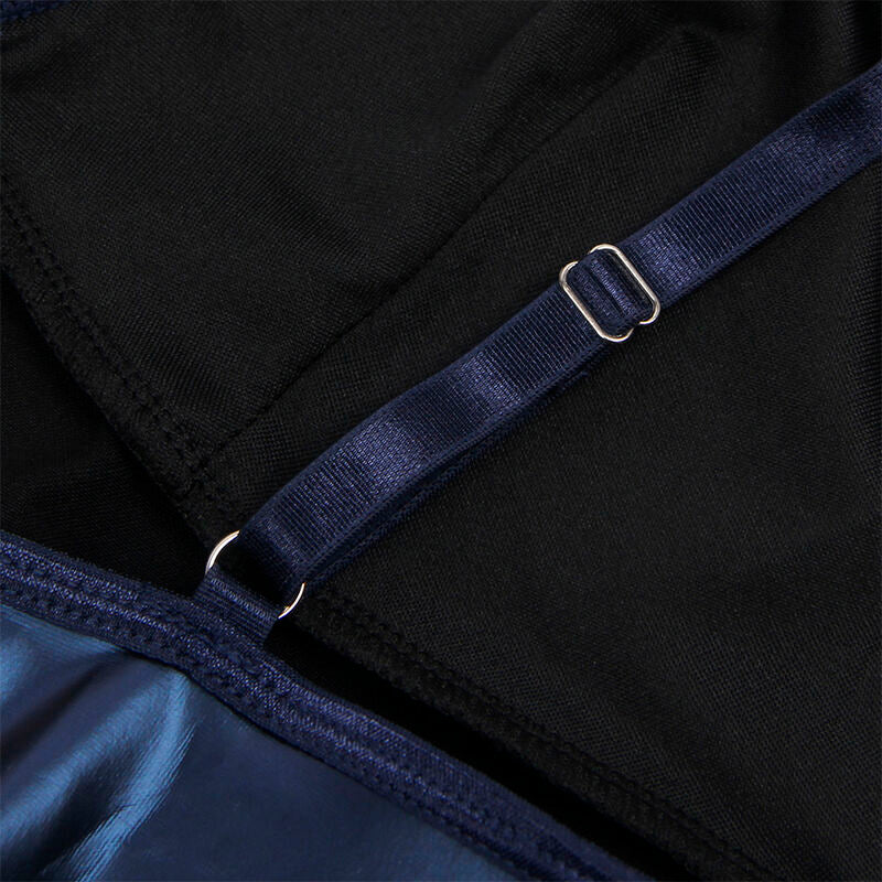 SUBBLIME - 955427 KLEID MIT BLAUEN LEDERTRÄGERN L/XL