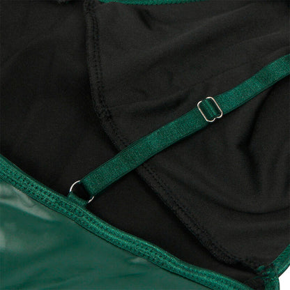 SUBBLIME - 955441 KLEID MIT GRÜNEN LEDERTRÄGERN L/XL