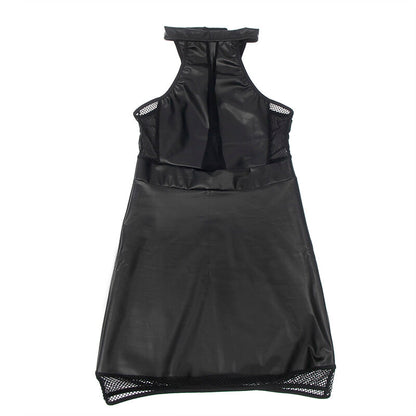 SUBBLIME - 955489 NECKHOLDER-KLEID MIT TRANSPARENZEN, SCHWARZ, L/XL