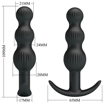 PRETTY LOVE - SIDNEY ANALVIBRATOR 10 VIBRATIONEN SCHWARZ