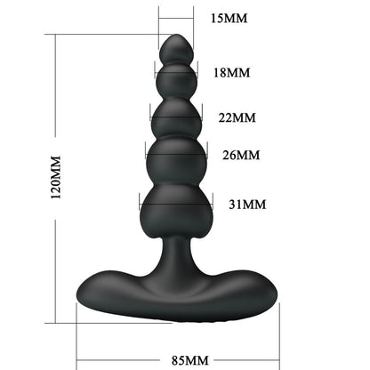 PRETTY LOVE - CORBAN ANALVIBRATOR 10 VIBRATIONEN SCHWARZ