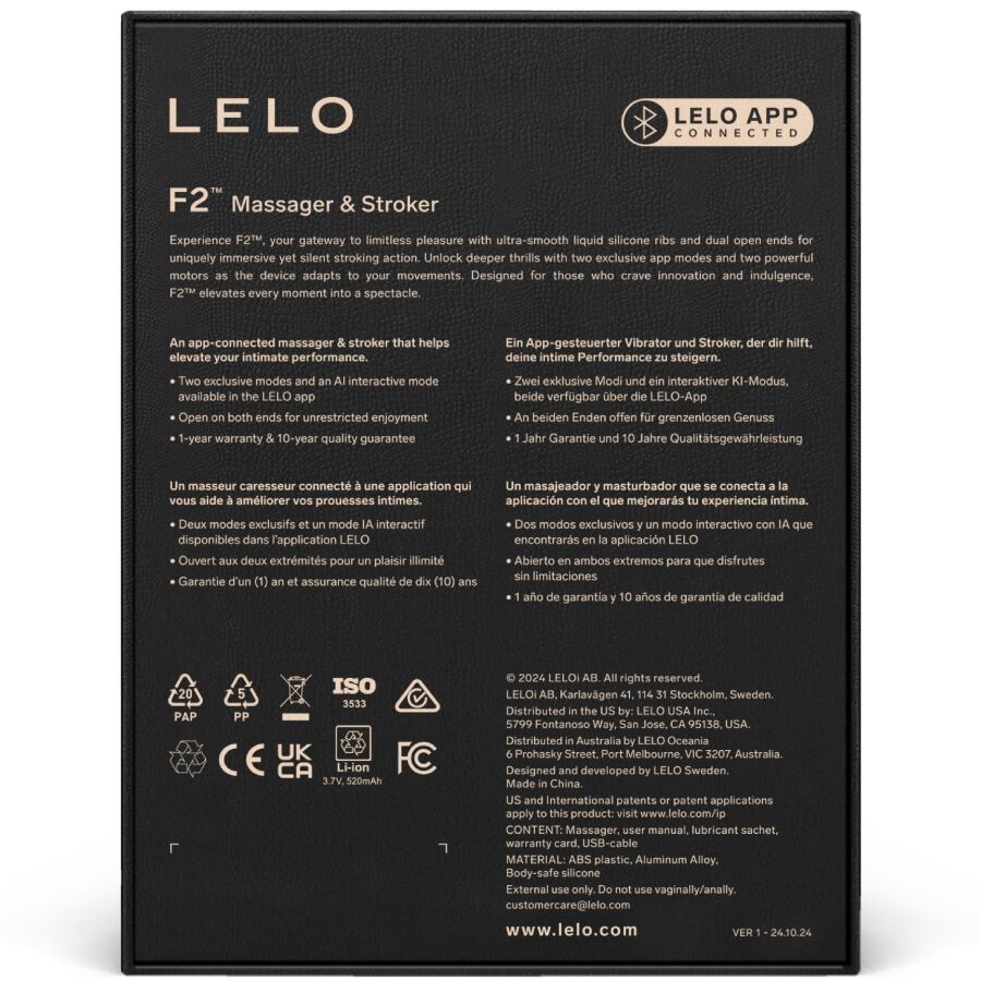 LELO - F2S™ TEAL MÄNNLICHER MASTURBATOR ROT