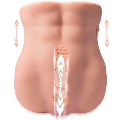 XISE - LYDIA Masturbator für die weibliche Vagina mit Stoßfunktion, 25 cm