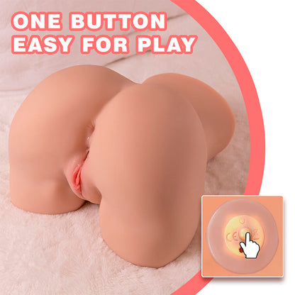 XISE - DANAE STOSSENDER REALISTISCHER VAGINA-MASTUBADOR MIT VIBRATION IN MEHREREN POSITIONEN