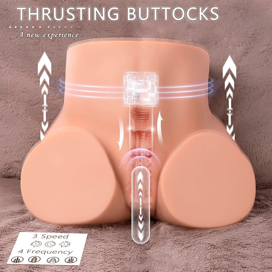 XISE - ETHEL REALISTISCHER VAGINA-MASTURBATOR MIT MEHREREN VIBRATIONSPOSITIONEN