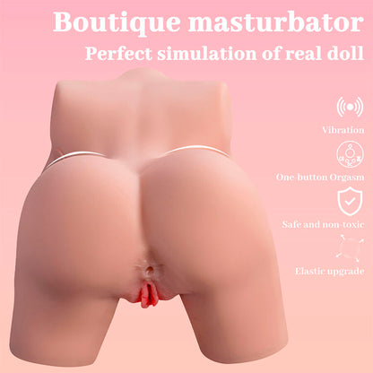 XISE - FRIEDA REALISTISCHER WEIBLICHER TORSO MIT VIBRATION 36 CM