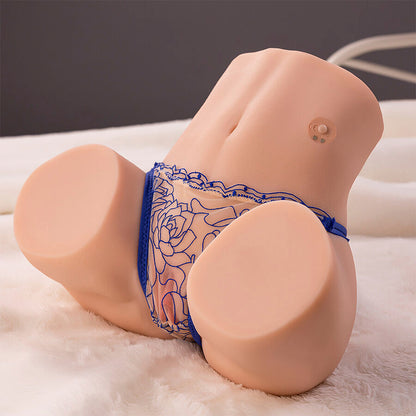 XISE - MAYA Realistischer Masturbator mit Saugfunktion für Vagina und Anus, Vibration und Saugfunktion, 4,5 kg