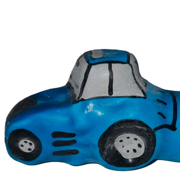CONDOMERIE - HANDBEMALTE NEUHEITSKONDOME TRAKTOR BLAU XL