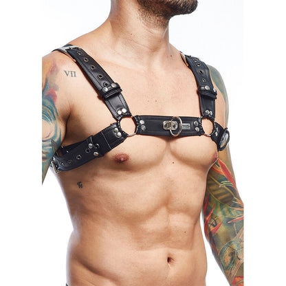 MOB - DNGEON SCHWARZER HARNESS-GÜRTEL, EINHEITSGRÖSSE