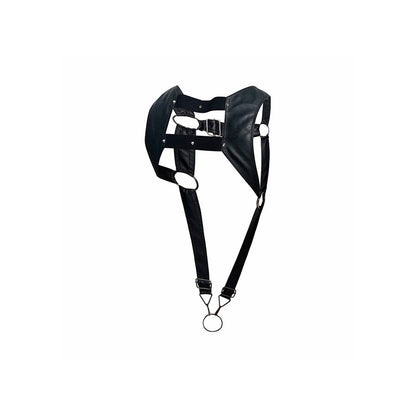 MOB - DNGEON SCHWARZES HARNESS MIT OBEREM COCKRING, EINE GRÖSSE