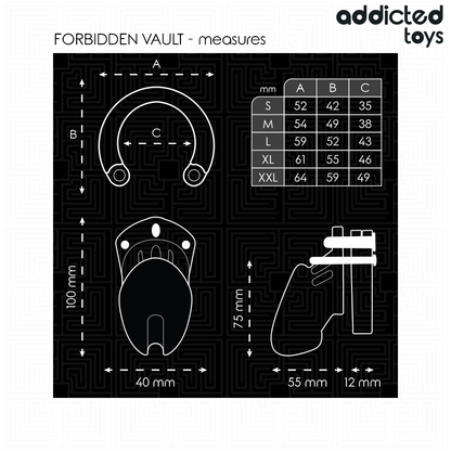 ADDICTED TOYS LOCKED - VERBOTENES PENISKÄFIG 10 CM
