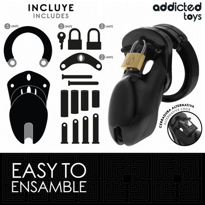 ADDICTED TOYS LOCKED - VERBOTENES PENISKÄFIG 10 CM