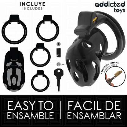 ADDICTED TOYS LOCKED - VERSIEGELTER PENISKÄFIG 8 CM