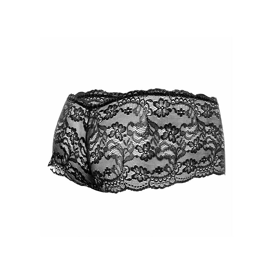 MOB - SCHWARZE SPITZENBOXER GRÖSSE S/M