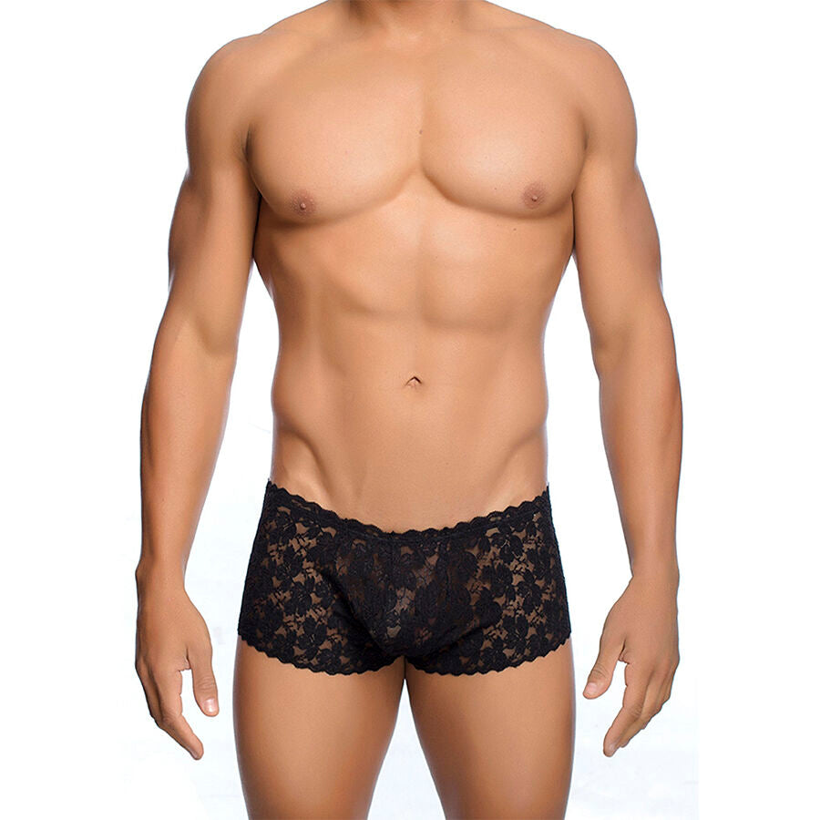 MOB - SCHWARZE SPITZENBOXER GRÖSSE S/M