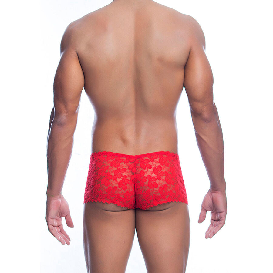 MOB - ROTE SPITZENBOXER GRÖSSE L/XL